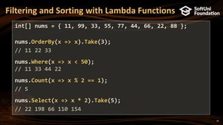 Chapter 22. Lambda Expressions and LINQ | PPTX