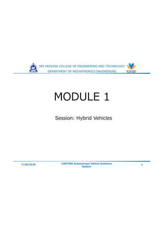 Hybrid vehicles