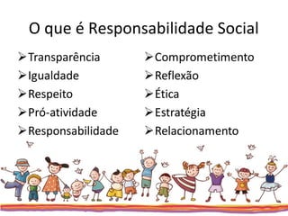 O que é Responsabilidade Social
 