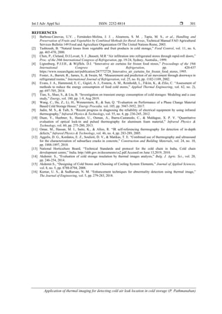 Application of thermal imaging for detecting cold air leak location in