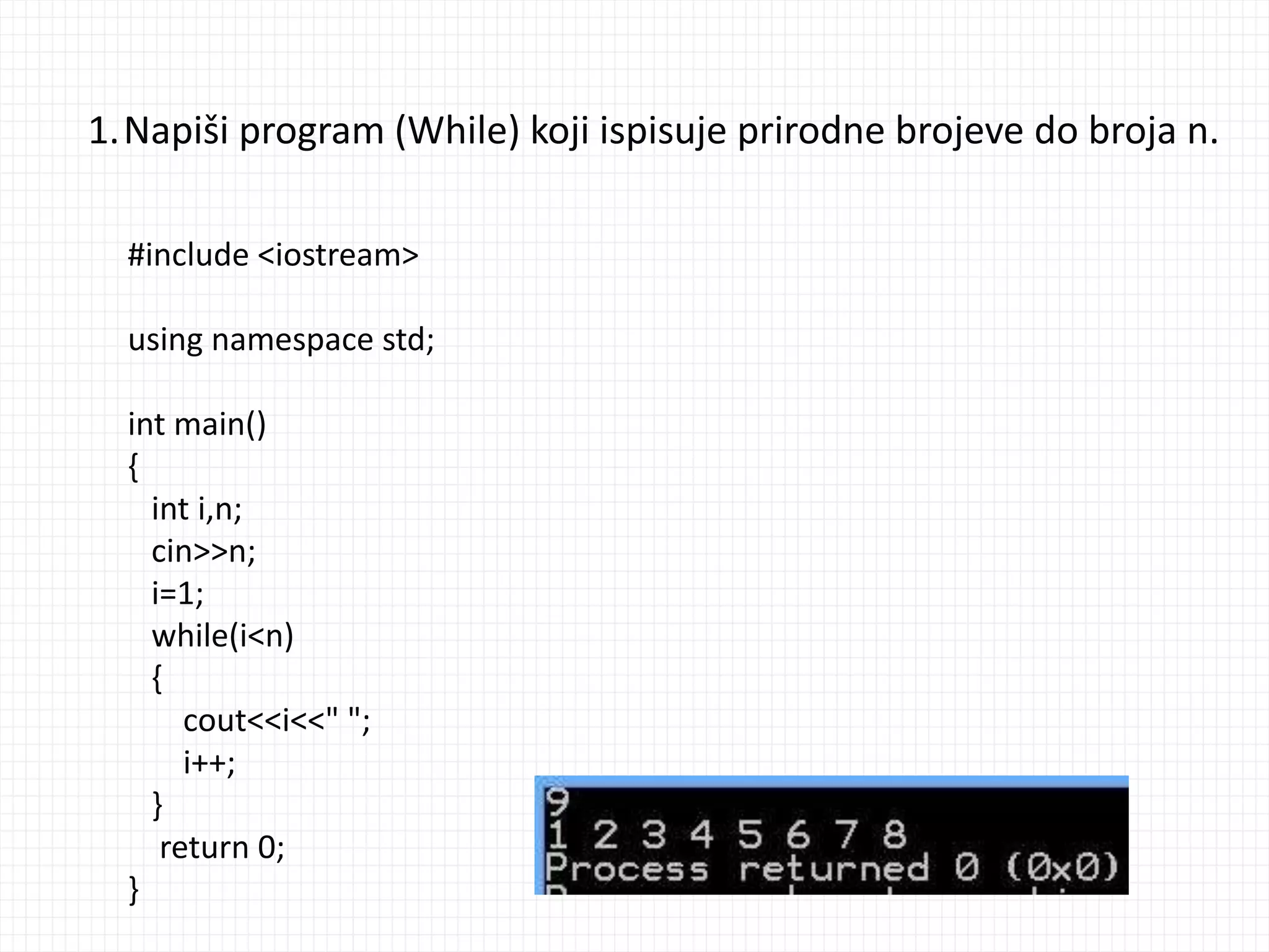 programski jezik java - ciklicna strukutra - for... WHILE PETLJA-CIKLICNE STRUKTURE | PPT