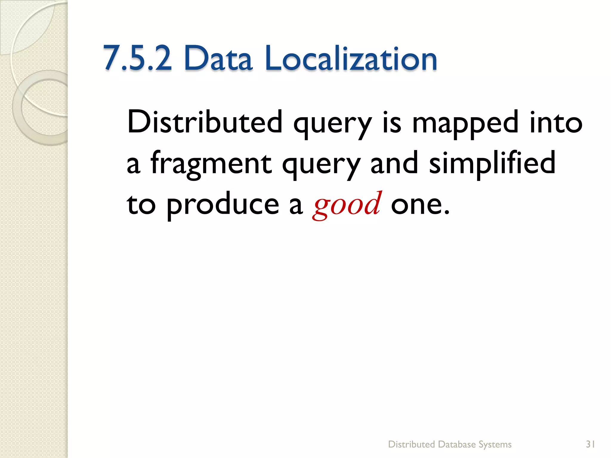 07.Overview_of_Query_Processing.pdf | Databases | Computer Software and ...