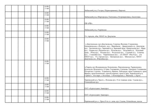 Зміївський р-н,с.Гостра,с.Першотравневе,с.Бирочек
Зміївський р-н,с.Миргороди,с.Тимченки,с.Островерховка,с.Аксютовка
ПФ «РІК»
Зміївський р-н,с.Українське
Уч. городок, общ. ХНАУ ім. Докучаєва
ПАТ «Агрохолдинг Авангарл»
ПАТ «Агрохолдинг Авангарл»
Харківський р-н, с. Хролі 9-ти эт. дома. вул. Садова, Олімпійська, школа
14:00-
17:00
14:00-
17:00
14:00-
17:00
14:00-
17:00
14:00-
17:00
14:00-
17:00
с.Докучаєвське, вул.Докучаєвська, Сонячна, Весення, Станционна,
Академичеська, с.Комуніст, вул.; Виробнича ; Джерельний в-д; Докучаєва
вул.; Залізнична вул.; Зерновий в-д; Зерновий пров.; Кришталева вул.; Миру
вул.; Озерна вул.;Південна вул.; Польова вул.; Польовий в-д; Польовий
пров.; Річна вул.; Роганка вул.; Роздольна вул.; Садовий в-д; Сонячна
вул.; Станційна вул.; Тваринницька вул.; у/м ХНАУ общ.8 вул.; у/м
ХНАУ вул.; Уч. городок вул.; Центральна вул.; Шкільна вул.; ХНАУ
Докучаєва сел., Ювілейна вул.
14:00-
17:00
м.Харків, вул.Федорцовська, Коновченко, Павленковська, Таранушенко,
Бузескули, Федецького, І.Сірка, Гончаренко, Скачкова, Урюпина, Селиванова,
Погорелка, Слатино, Уграицкого, Франка, Лебединца, пров.Уграицкого, пров.
Франка, пров.Коновченко, пров.Кучеренка, пров.І.Сірка, Харківський р-н,
Горбані с., Котляри, с.Логачівка, с.Пономаренки, с. Мовчани, с.Хролі
14:00-
17:00 Харківський р-н, Хролі с., Польова вул.; 9-ти этажные дома. Садова вул.;,
Олимпийська вул.
14:00-
17:00
14:00-
17:00
14:00-
17:00
 