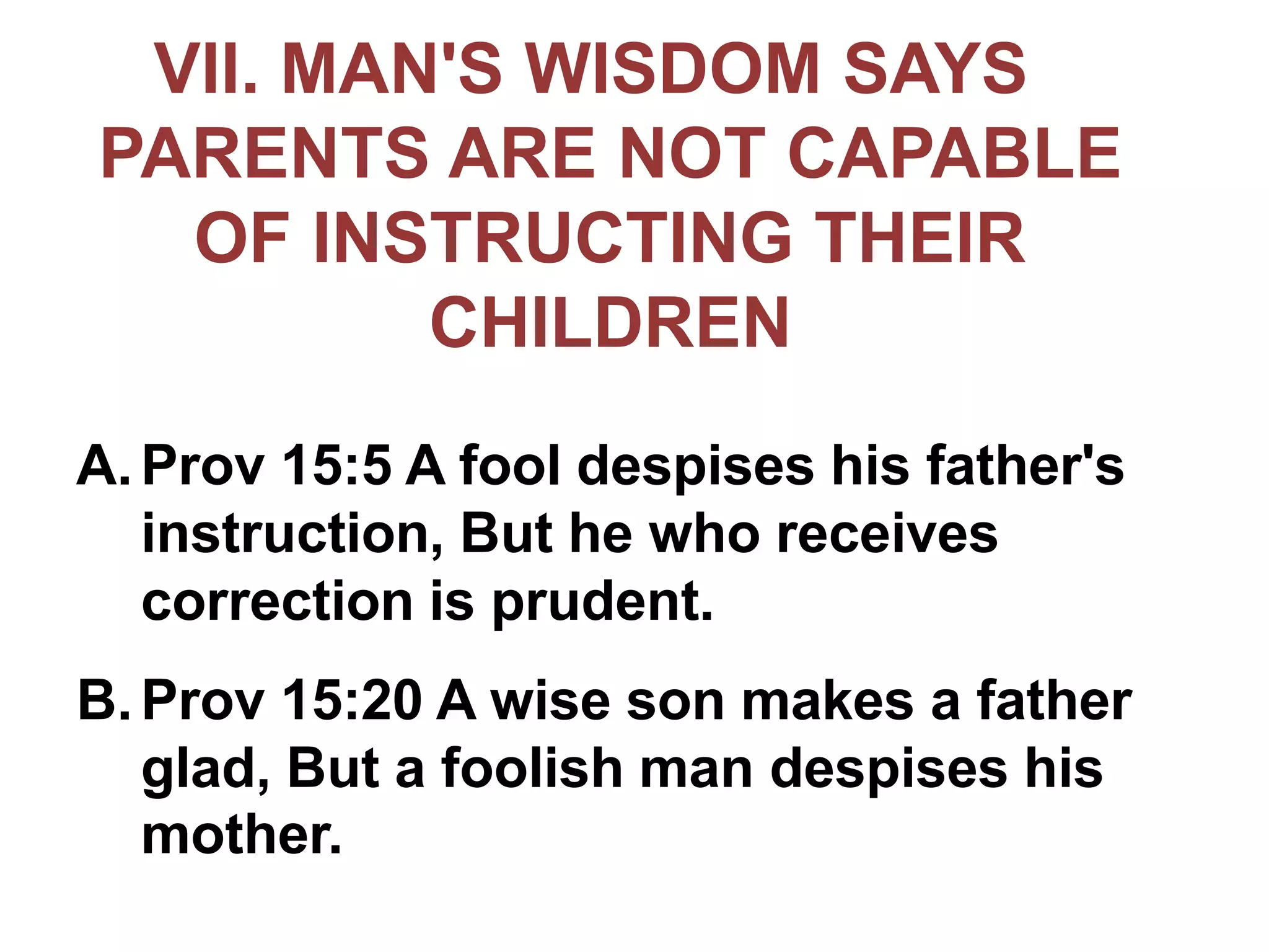 god's wisdom vs man's wisdom | PPTX