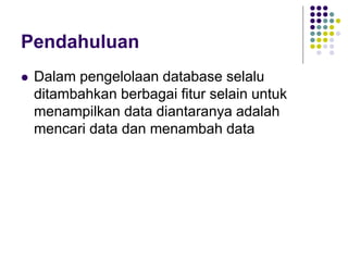 Pemrograman Basis Data Menggunakan Visual Basic | PPT