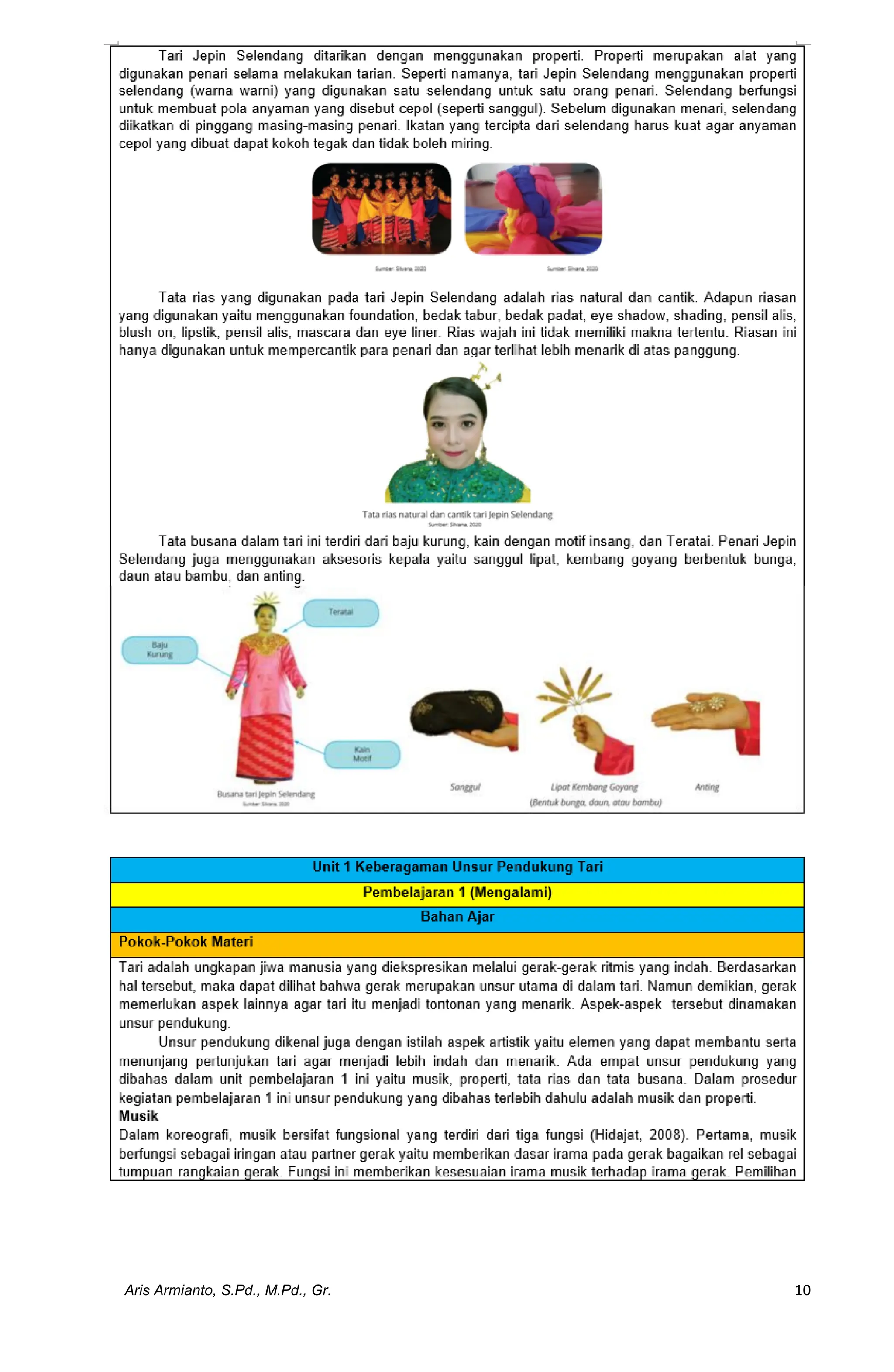 Download Modul Ajar Seni Tari Kelas 5 Kurikulum Merdeka