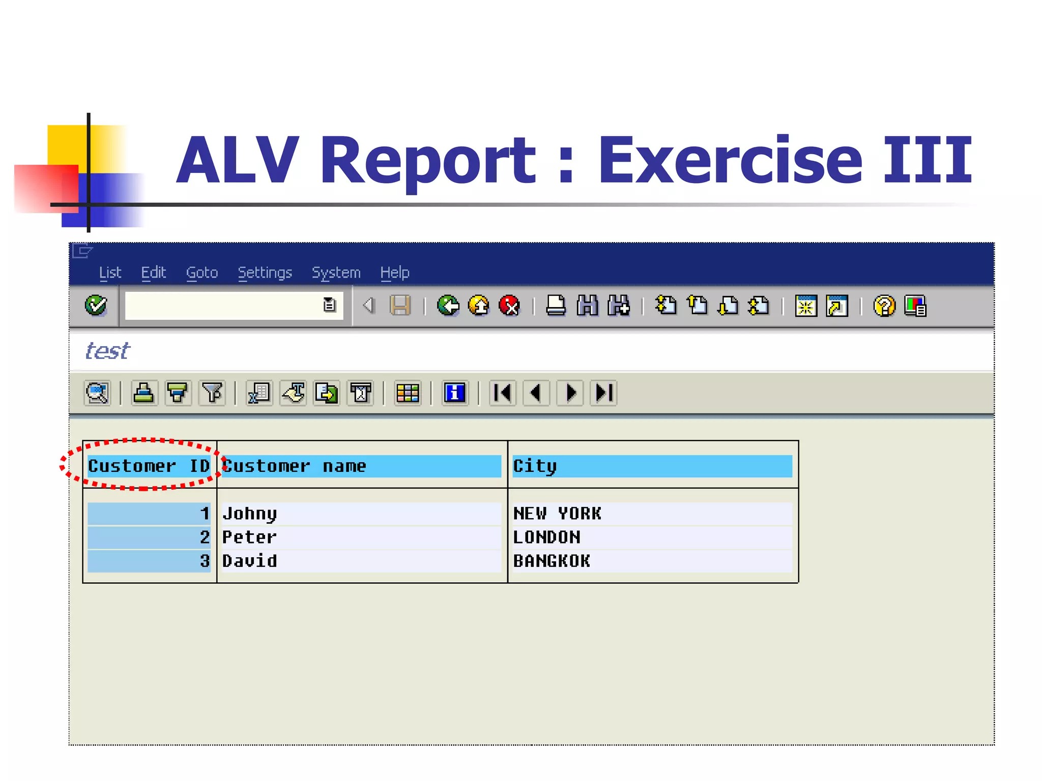 ALV Report : Exercise III
 