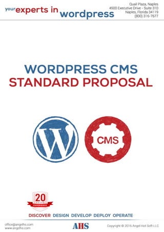 AHS Wordpress cms standard proposal 2016 - 2017