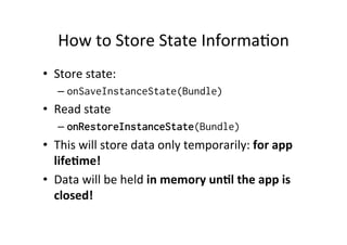 Android Data Persistence | PPT