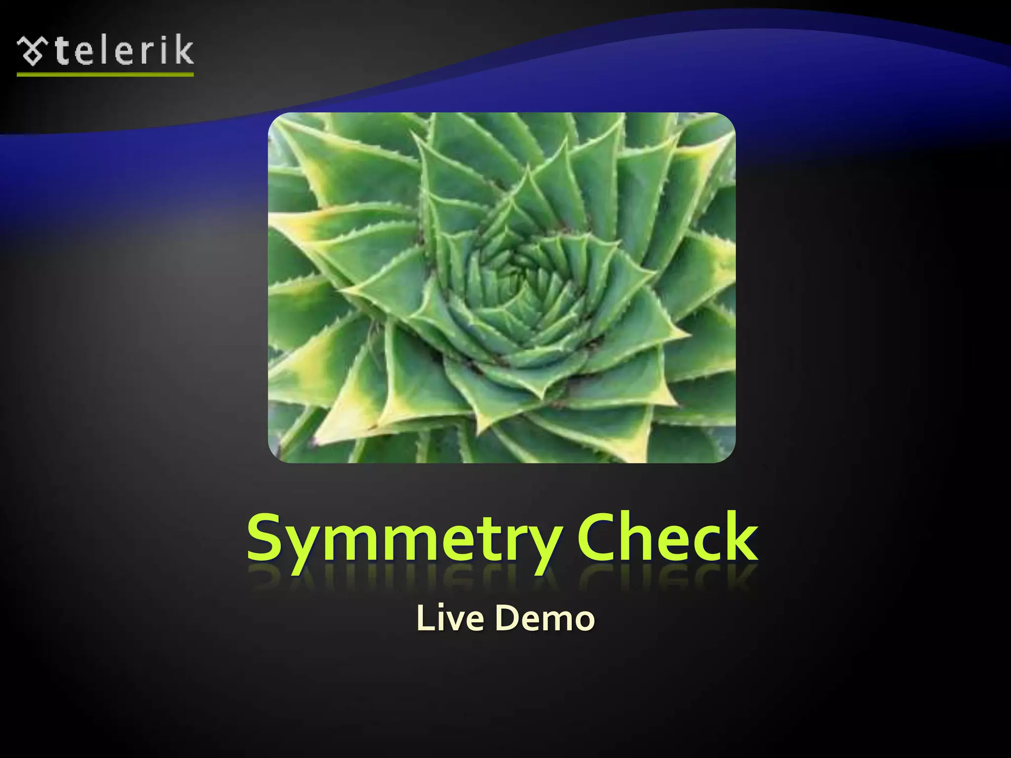 Symmetry Check
Live Demo
 