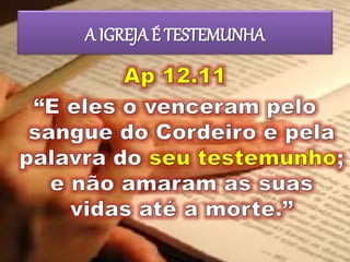 A IGREJA É TESTEMUNHA
 