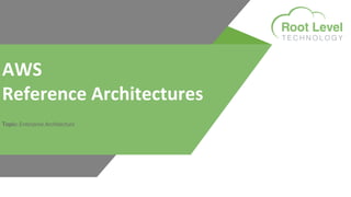 AWS
Reference Architectures
Topic: Enterprise Architecture
 