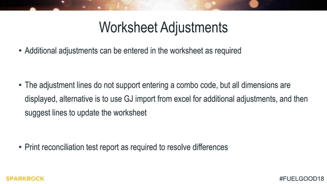 Fuel Good 2018: Bank Reconciliation Deep Dive | PPT