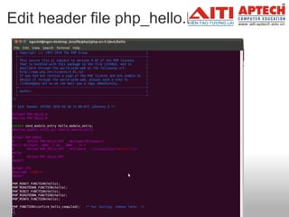 Edit header file php_hello.h 
