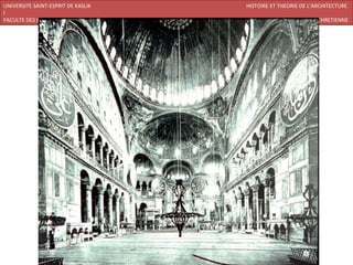UNIVERSITE SAINT-ESPRIT DE KASLIK              HISTOIRE ET THEORIE DE L’ARCHITECTURE
I
FACULTE DES BEAUX-ARTS ET DES ARTS APPLIQUES    200920/07/ARCHITECTURE CHRETIENNE
 