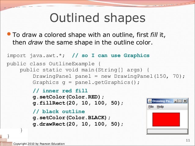 Program To Draw Shapes In Java