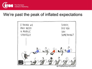 We’re past the peak of inflated expectations
 