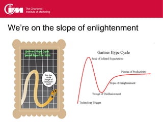 We’re on the slope of enlightenment
 