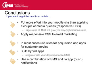 CIM mobile marketing overview May 2012