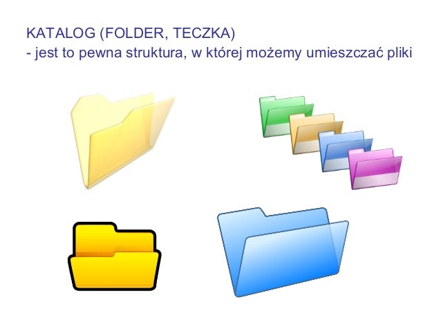 Komputer Plik Katalog Folder Uzupełnij Tabele Sprawdzian 1