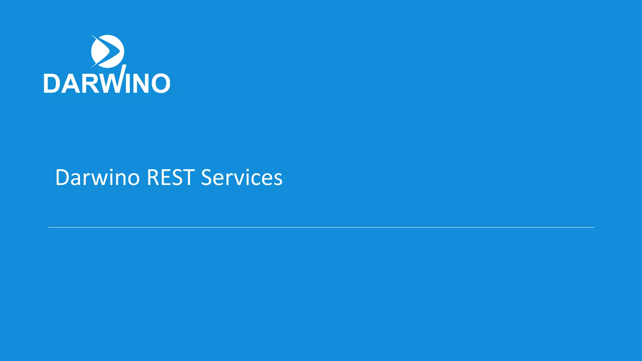 Darwino REST Services
 