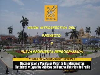 VISION  INTROSPECTIVA  DEL  PROYECTO  Y NUEVA PROPUESTA REPROGRAMADA 