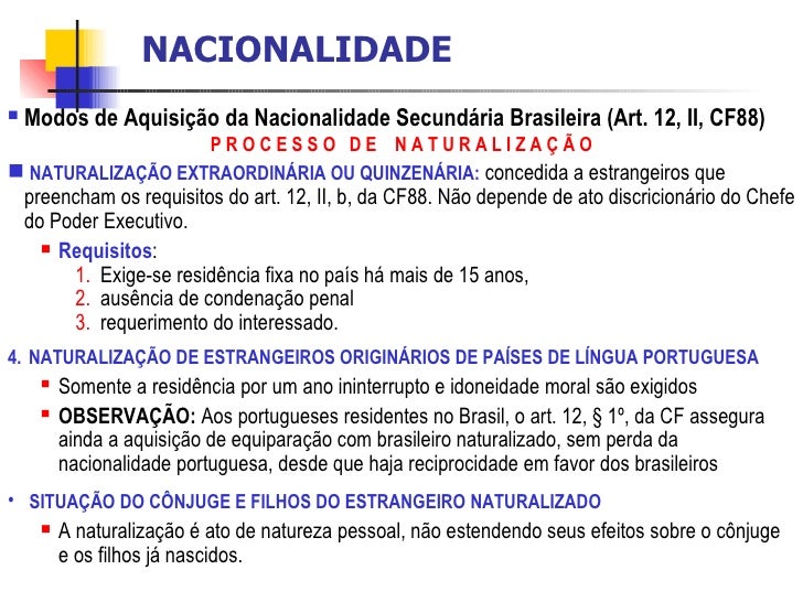07 Encontro (Nacionalidade E Direitos PolíTicos)