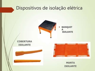 Dispositivos de isolação elétrica
 BANQUET
A
ISOLANTE
MANTA
ISOLANTE
COBERTURA
ISOLANTE
 