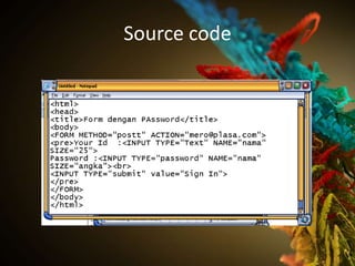 Source code
 