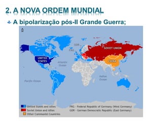  A bipolarização pós-II Grande Guerra;
 