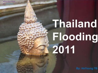 Photo from Flickr,
by: robysaltori




                     Thailand
                     Flooding
                     2011
                         By: HaYoung 7B
 