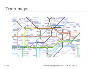 Train maps
A.A. 2012/2013Tecniche di programmazione52
 