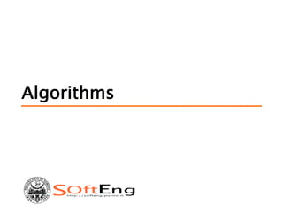 Algorithms
 