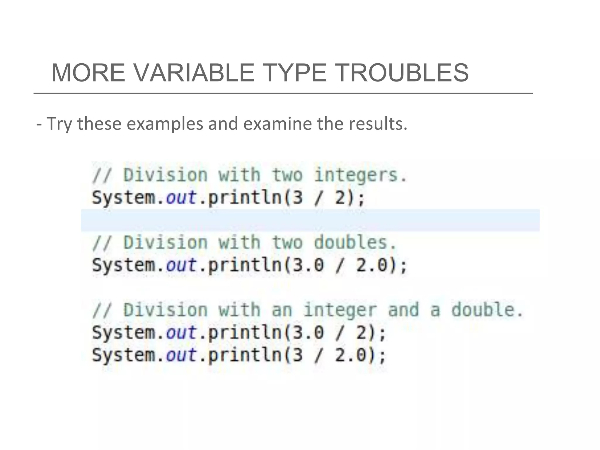 07 java variables | PPTX
