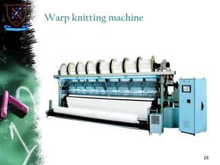 Warp knitting machine
26
 