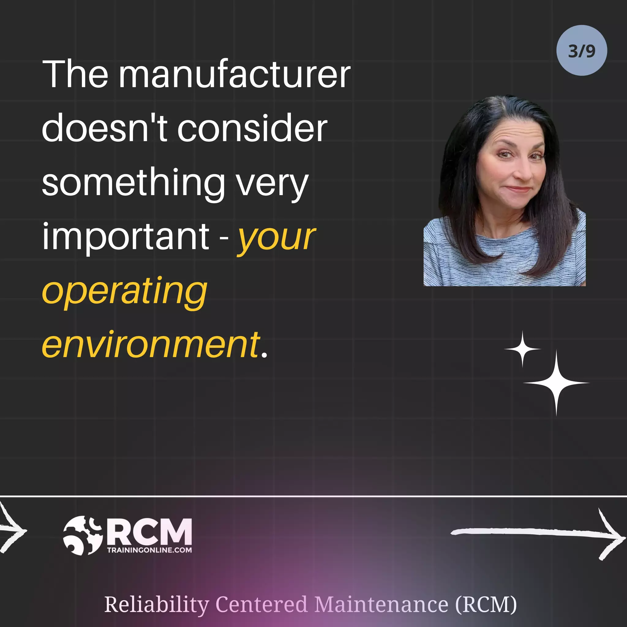 The manufacturer
doesn't consider
something very
important - your
operating
environment.
3/9