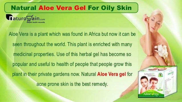 aloe vera for oily acne prone skin