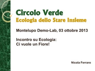 Nicola Ferraro - Ecologia dello stare insieme
