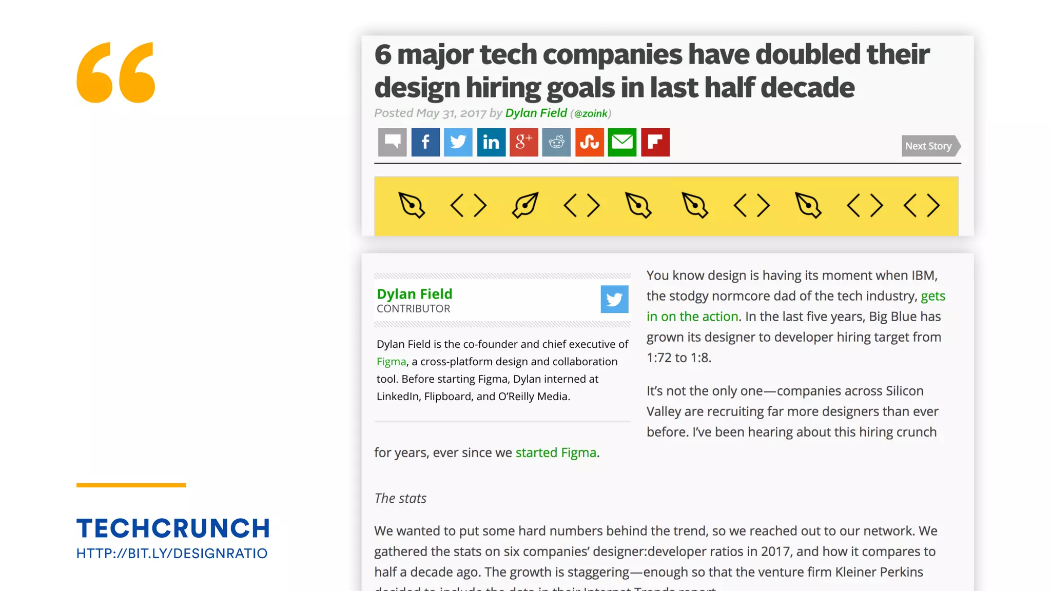 TECHCRUNCH 
HTTP://BIT.LY/DESIGNRATIO
 