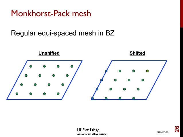 Nano266 Lecture 7 Qm Modeling Of Periodic Structures Nano266 Lecture 7 Qm Modeling Of Periodic Structures