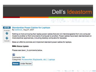 Dell’s Ideastorm
 