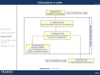 28/75
Ed. 14.01
Utilizzatore a valle
Misure preventive
Introduzione
Comunicazione del
pericolo
Reach & CLP
Regolamento UE
 