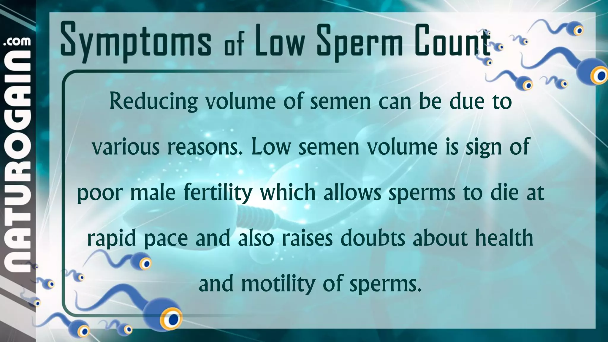 11 Warning Signs and Symptoms of Low Sperm Count, Oligospermia | PDF