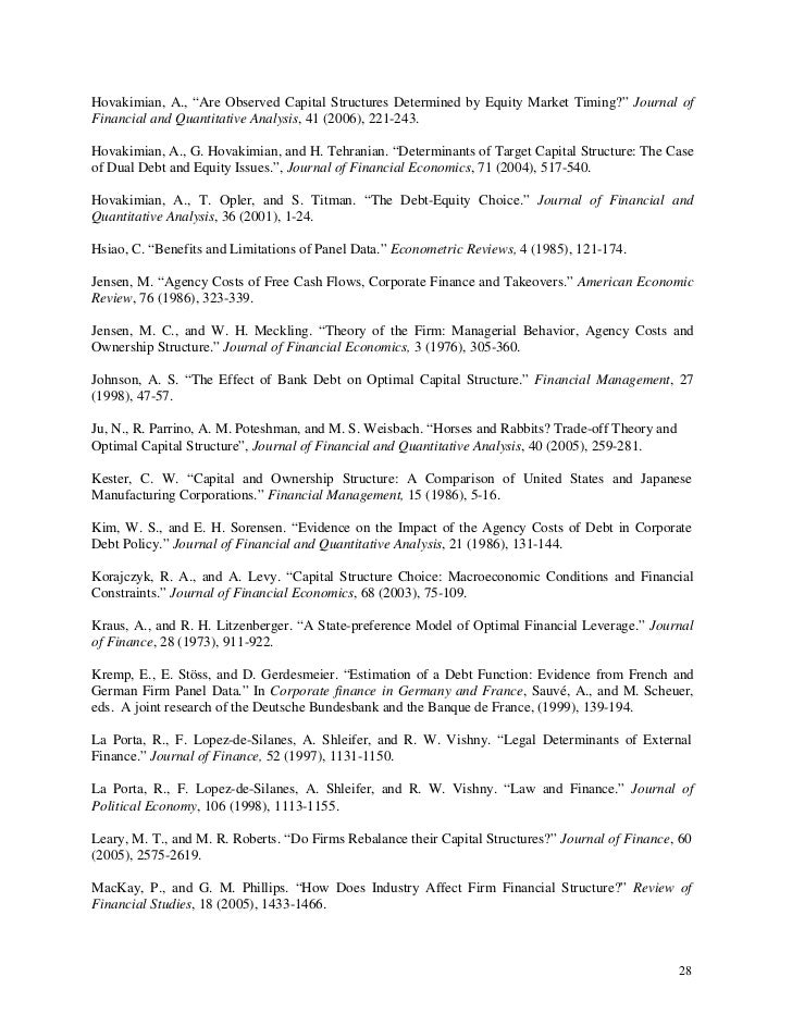 determinants of capital structure Full-text (pdf) | determinants of capital structure: a case study of automobile manufacturing companies listed in nse. determinants of capital structure Full-text (pdf) | determinants of capital structure: a case study of automobile manufacturing companies listed in nse.