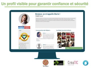 Un profil visible pour garantir confiance et sécurité
 