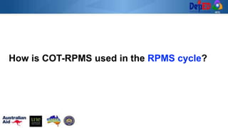 use of cot in rpms | PPTX
