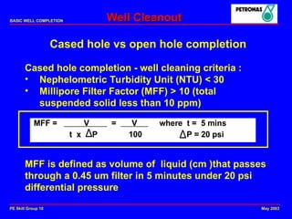 Comprehensive Cleanouts Comprehensive Guide to Well Cleanout in Basic Well Completion | PPT