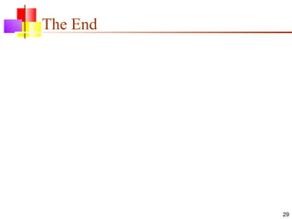 The End




          29
 