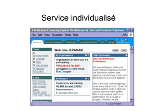 Service individualisé
 