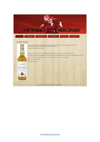 thewhiskymercenary.bethewhiskymercenary.be
 